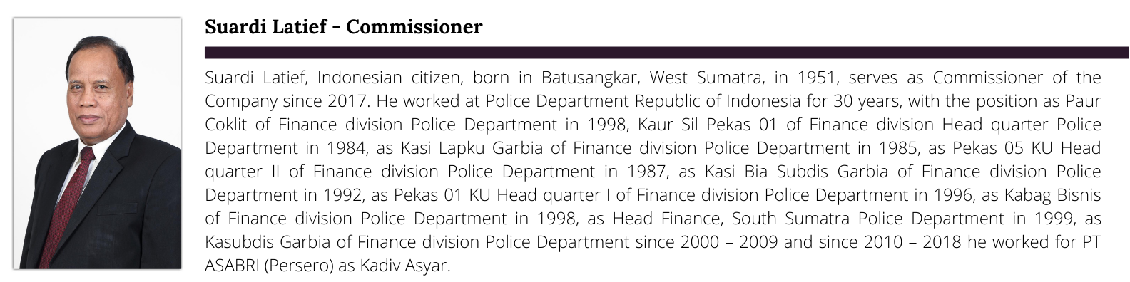 Management PT. Island Concepts Indonesia Tbk